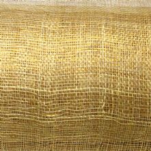 Sand Beige Gold Thread Milliner's Sinamay x 0.5m